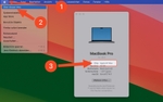 Apple-Silicon-Chip auf dem Logicboard eines MacBook, in dem Speicher-Controller und Secure Enclave integriert sind