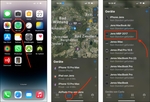Die Schritte 1 bis 3, um einen Mac mit der "Wo ist?"-App aus der iCloud-Geräteliste zu entfernen.